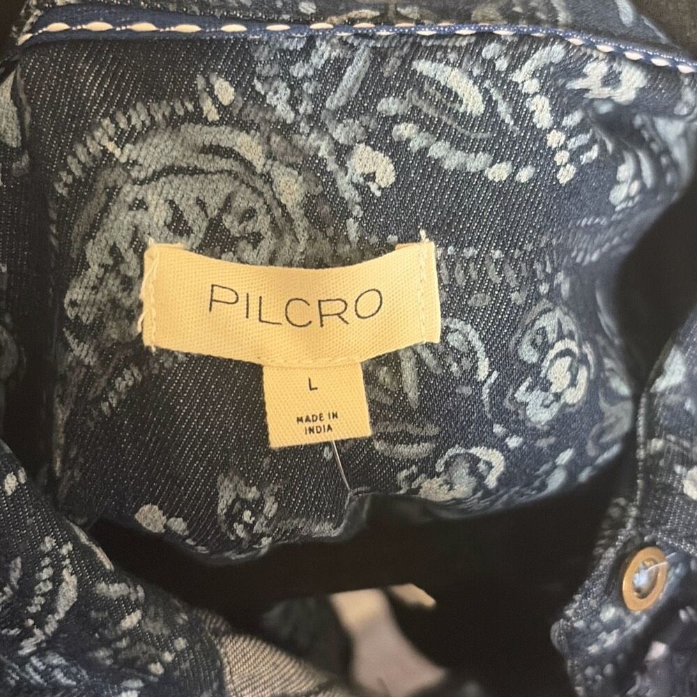 ✨Anthropologie Pilcro Sleeveless Buttondown Sz Large Blouse✨ - Picture 6 of 9
